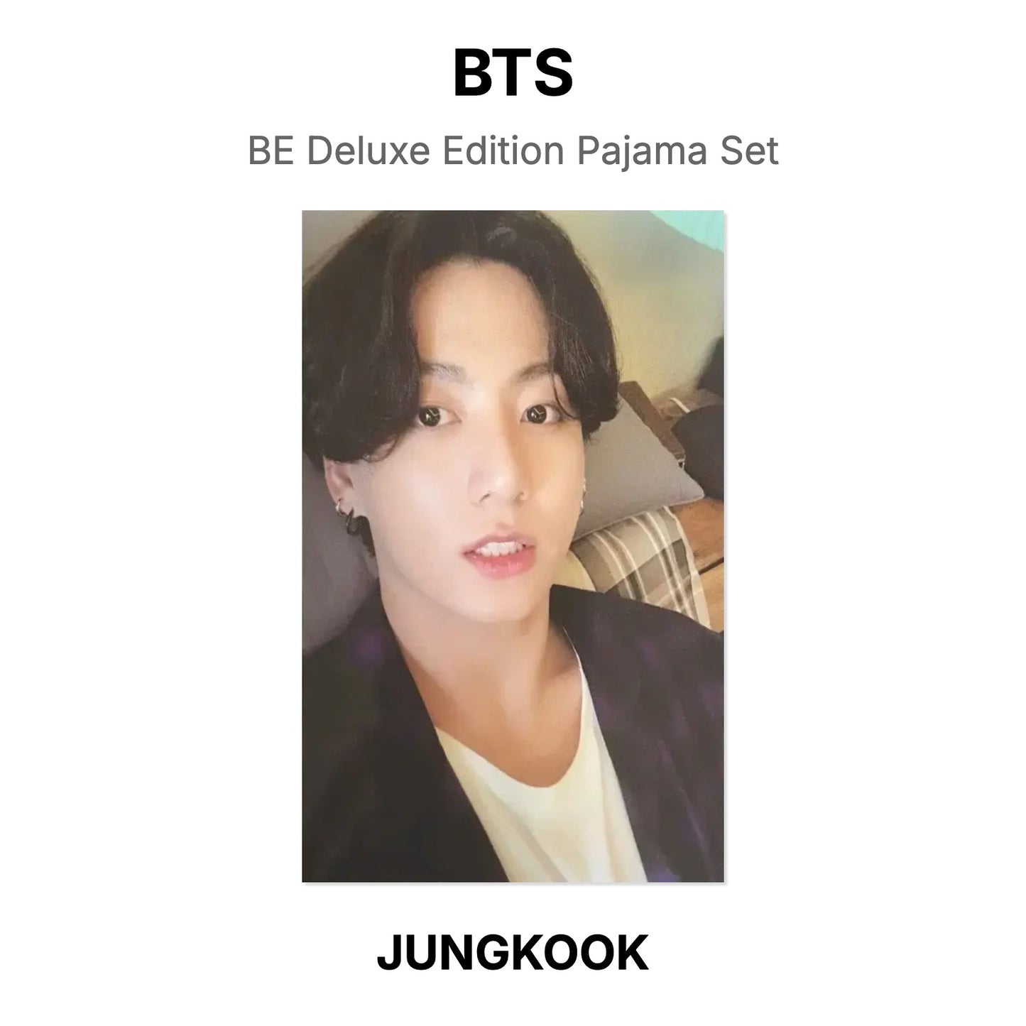 BTS BE Deluxe Edition Pyjama Set Offizielle Fotokarte