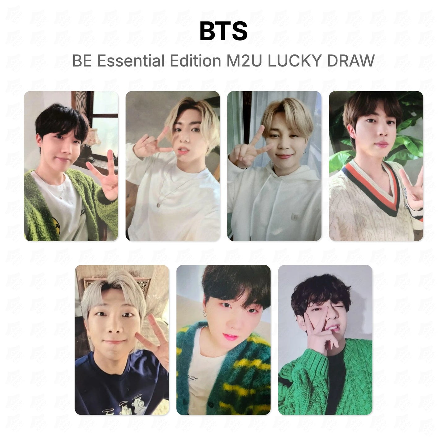 BTS BE Essential Edition M2U LUCKY DRAW Official Photocard