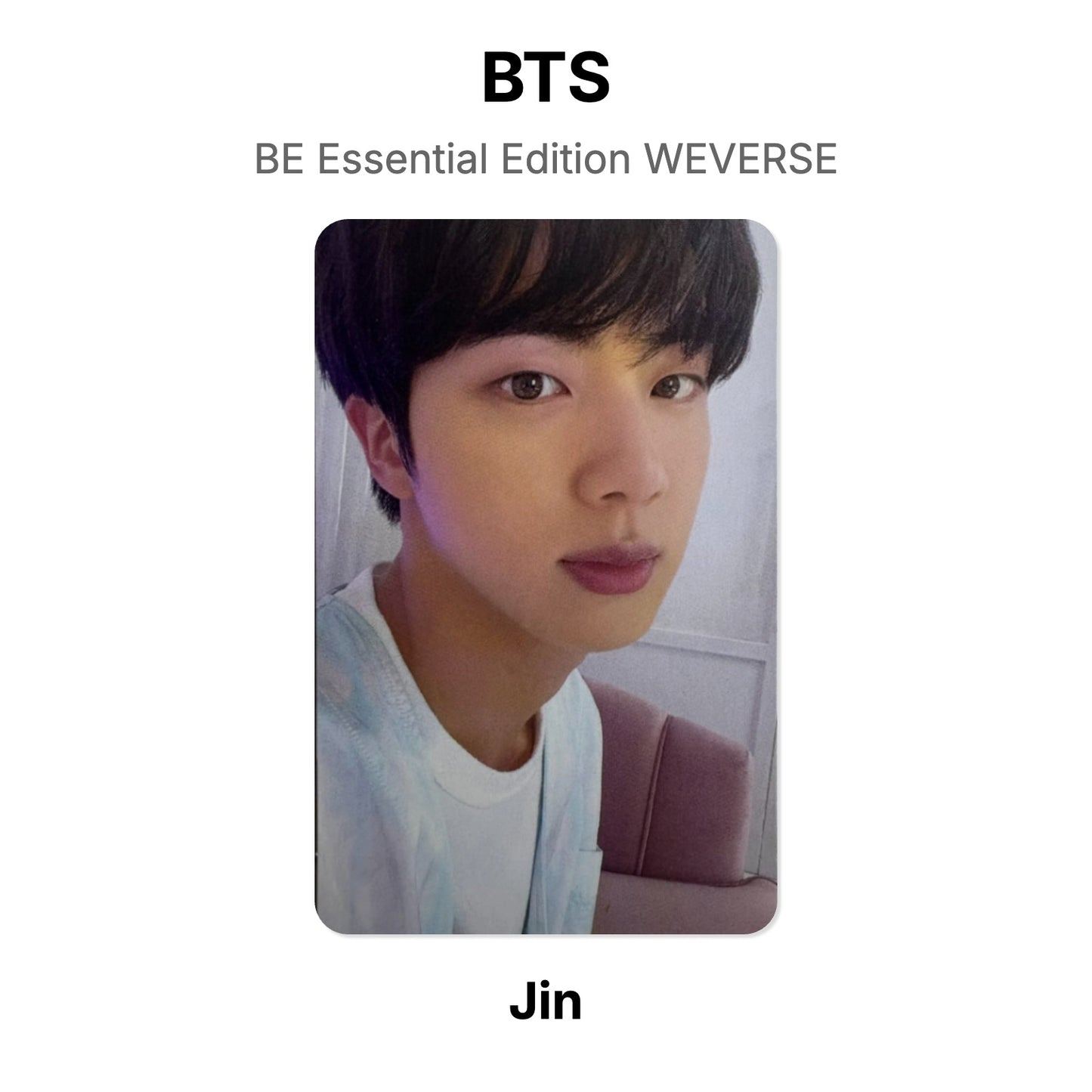 BTS BE Essential Edition WEVERSE Official Photocard