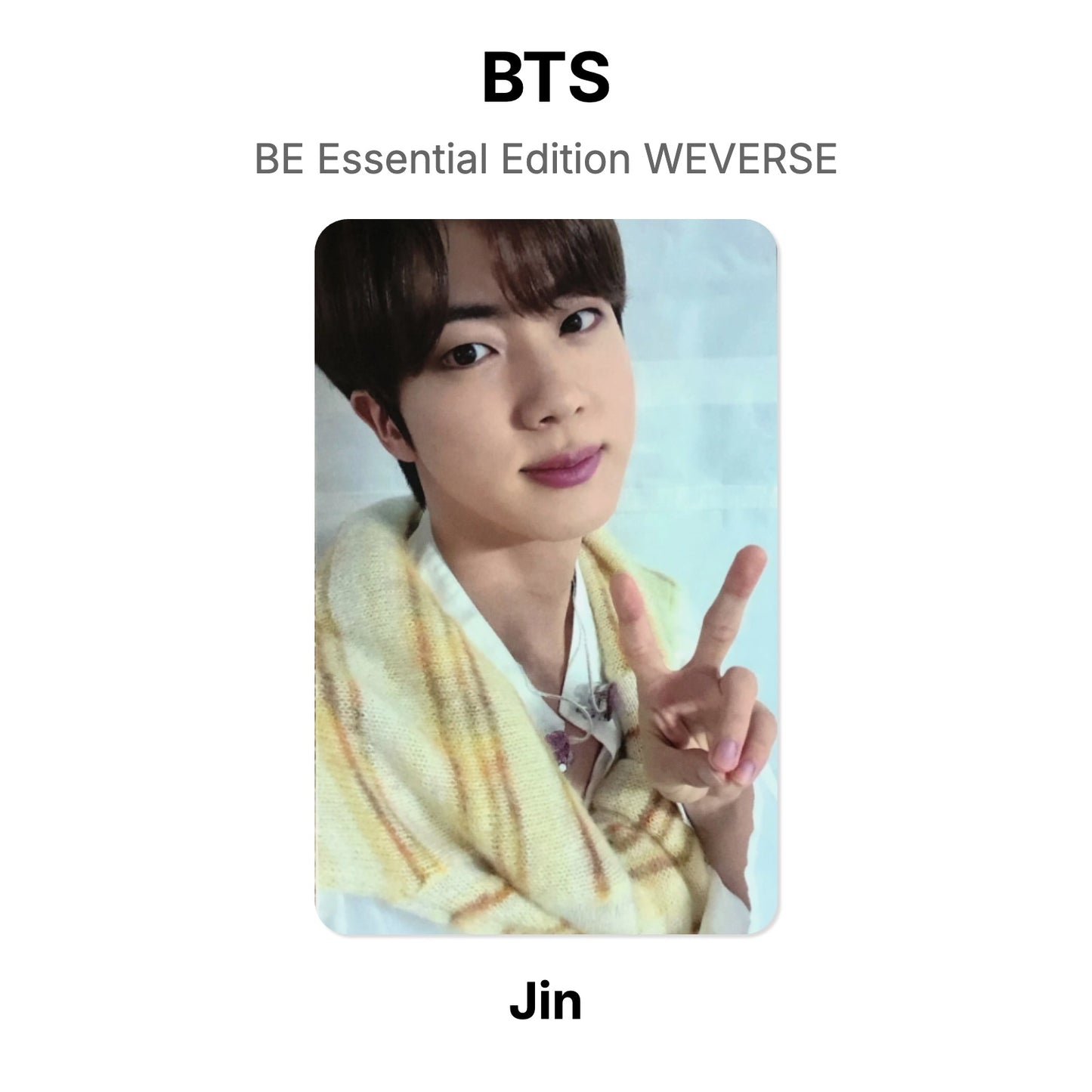 BTS BE Essential Edition WEVERSE Official Photocard