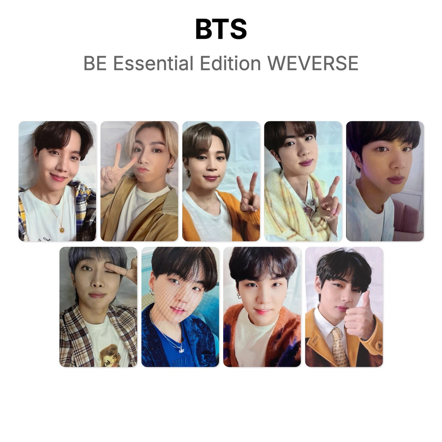 BTS BE Essential Edition WEVERSE Official Photocard