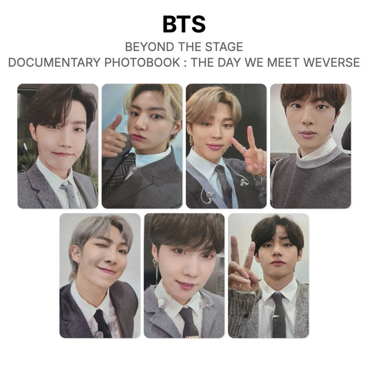BTS BEYOND THE STAGE BTS DOCUMENTARY PHOTOBOOK : THE DAY WE MEET WEVERSE Official Photocard