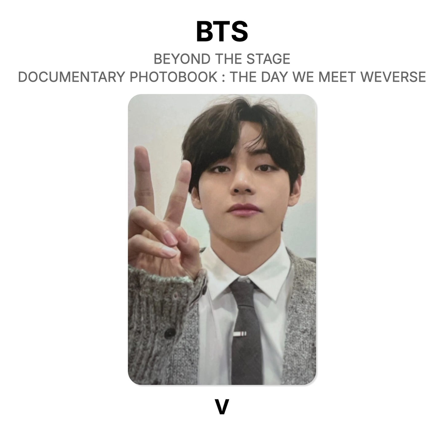 BTS BEYOND THE STAGE BTS DOCUMENTARY PHOTOBOOK : THE DAY WE MEET WEVERSE Official Photocard