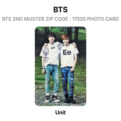 BTS BTS 2ND MUSTER ZIP CODE : 17520 PHOTO CARD Official Photocard