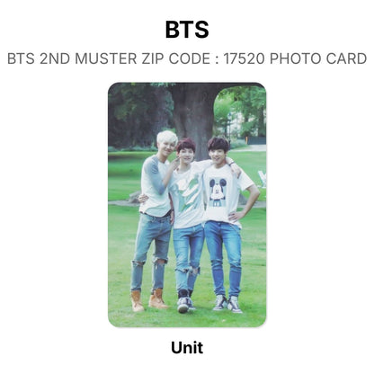 BTS BTS 2ND MUSTER ZIP CODE : 17520 PHOTO CARD Official Photocard