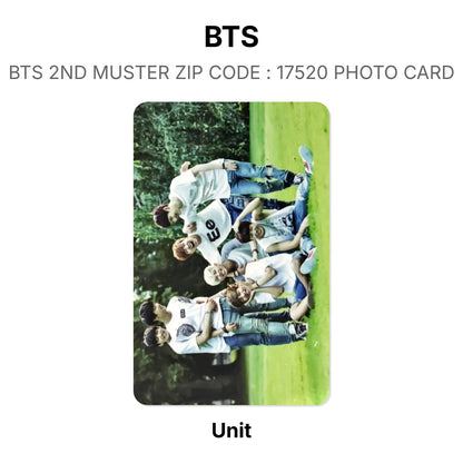 BTS BTS 2ND MUSTER ZIP CODE : 17520 PHOTO CARD Official Photocard
