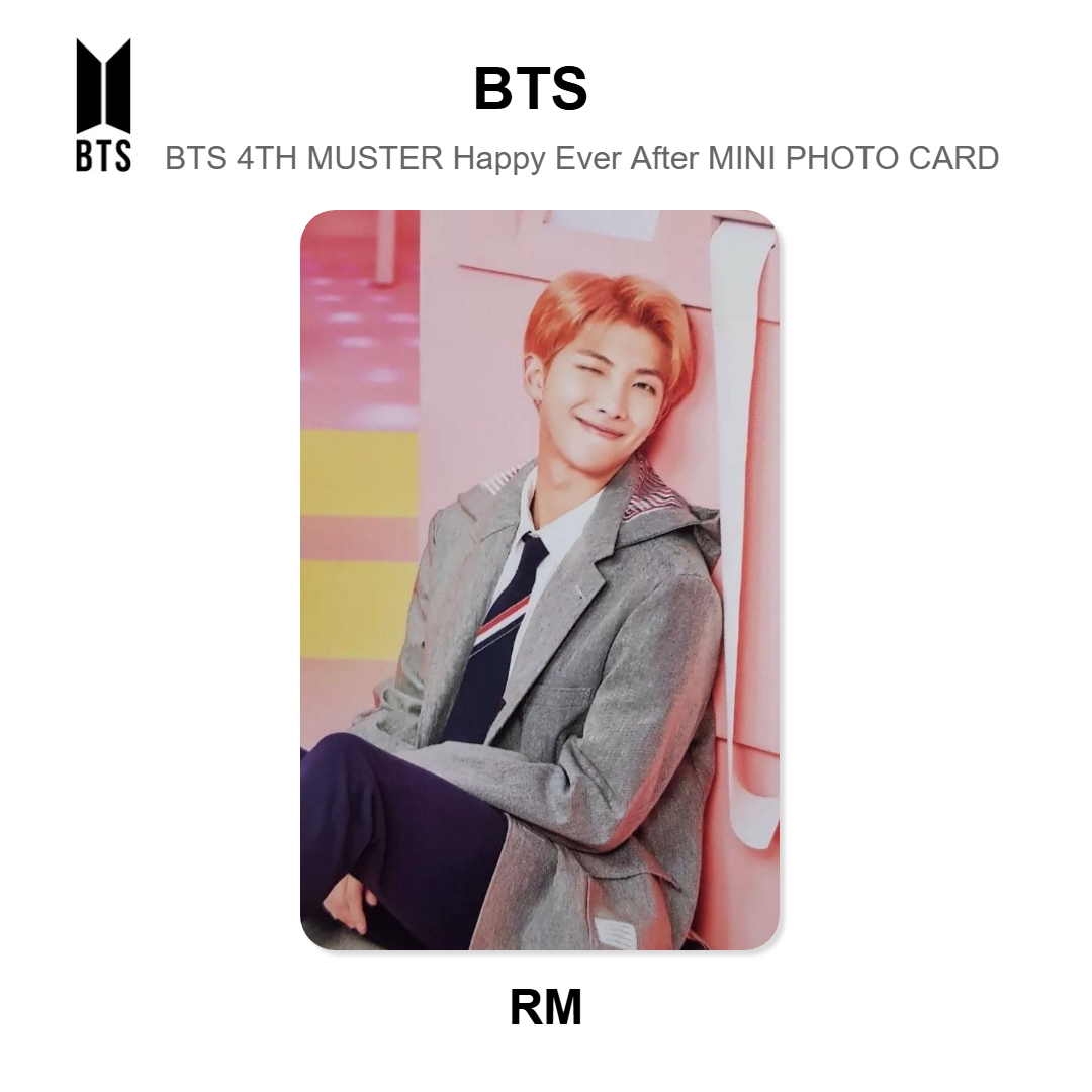 BTS BTS 4TH MUSTER Happy Ever After MINI PHOTO CARD Official Photocard