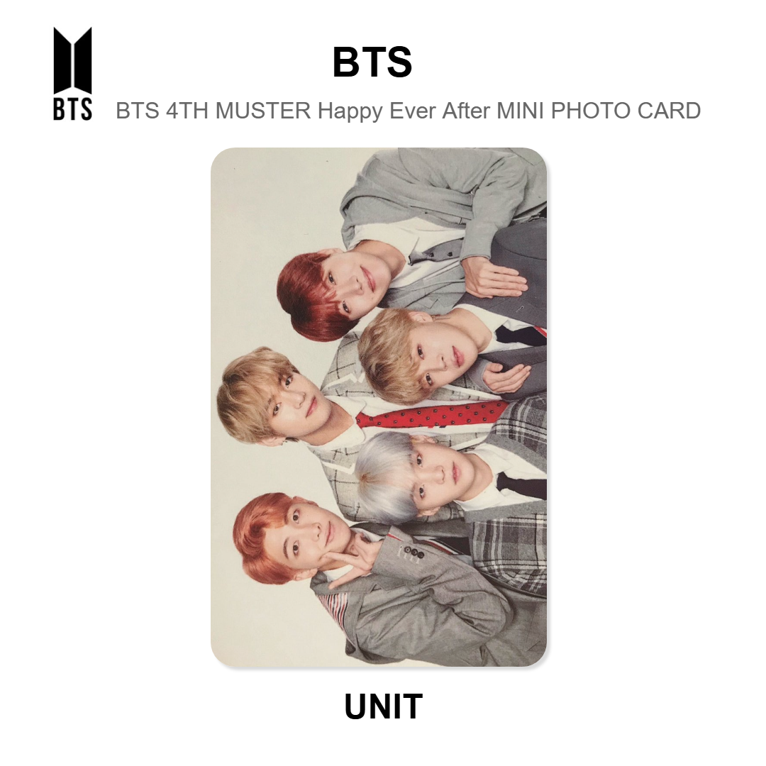 BTS BTS 4TH MUSTER Happy Ever After MINI PHOTO CARD Official Photocard