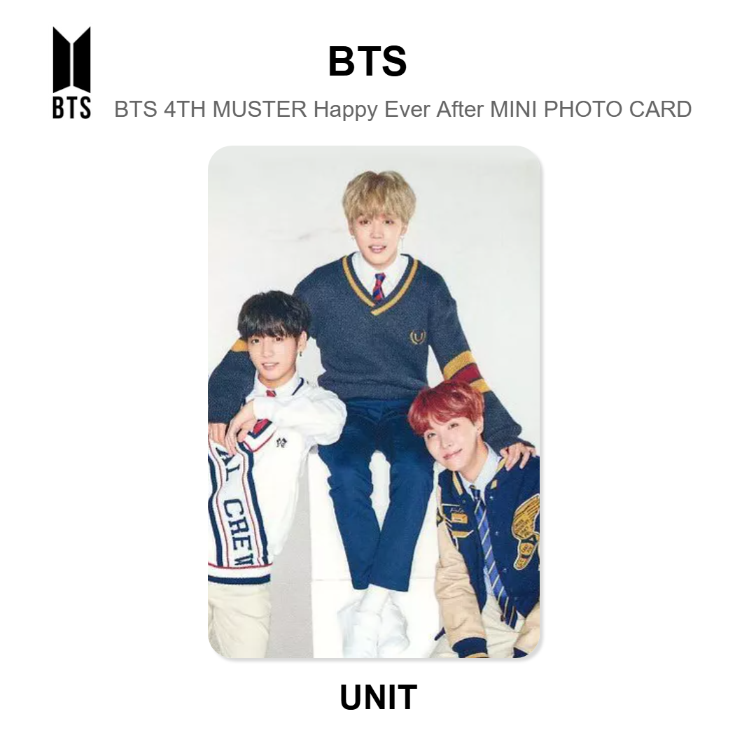 BTS BTS 4TH MUSTER Happy Ever After MINI PHOTO CARD Official Photocard
