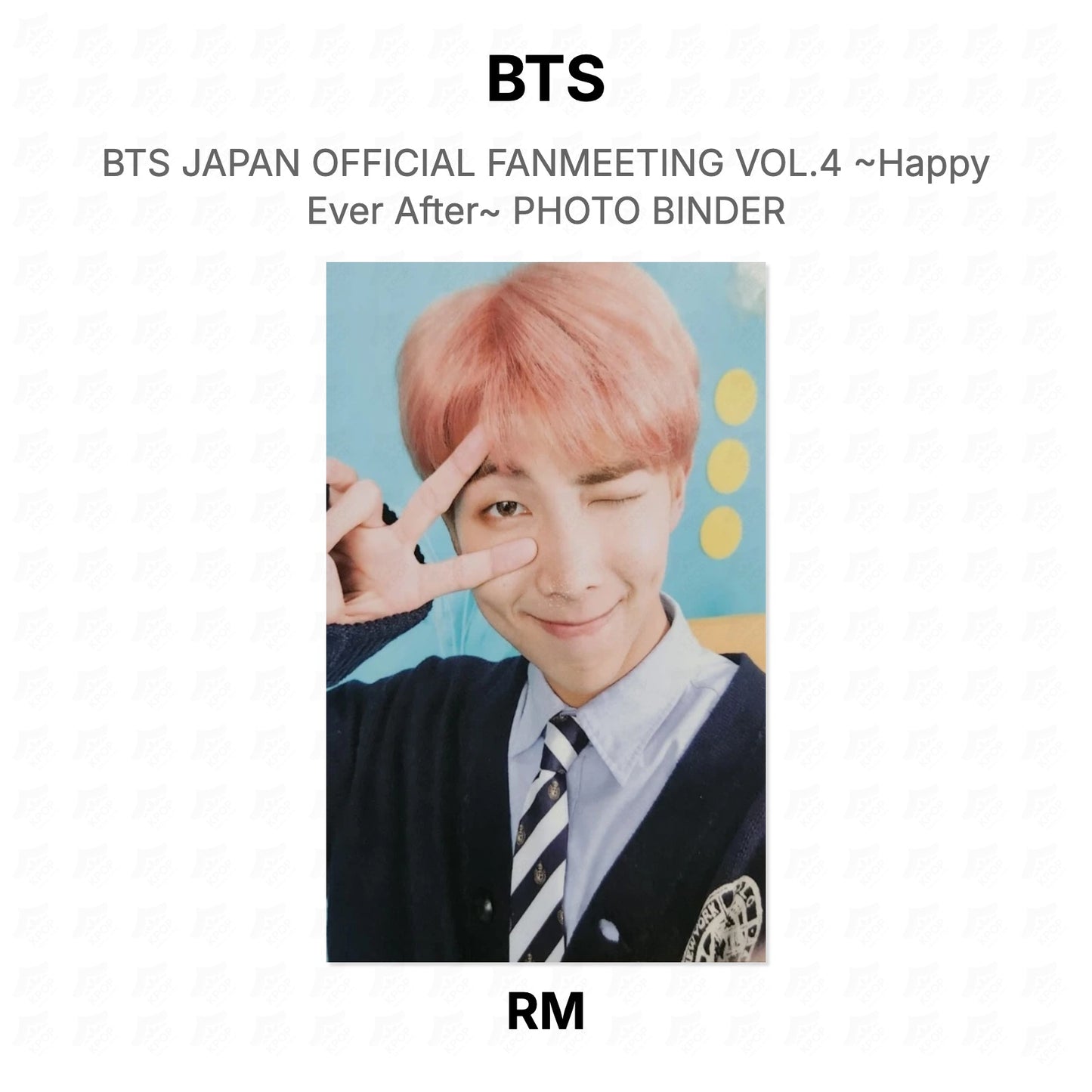 BTS JAPAN OFFICIAL FANMEETING VOL.4 ~Happy Ever After~ PHOTO BINDER Official Photocard