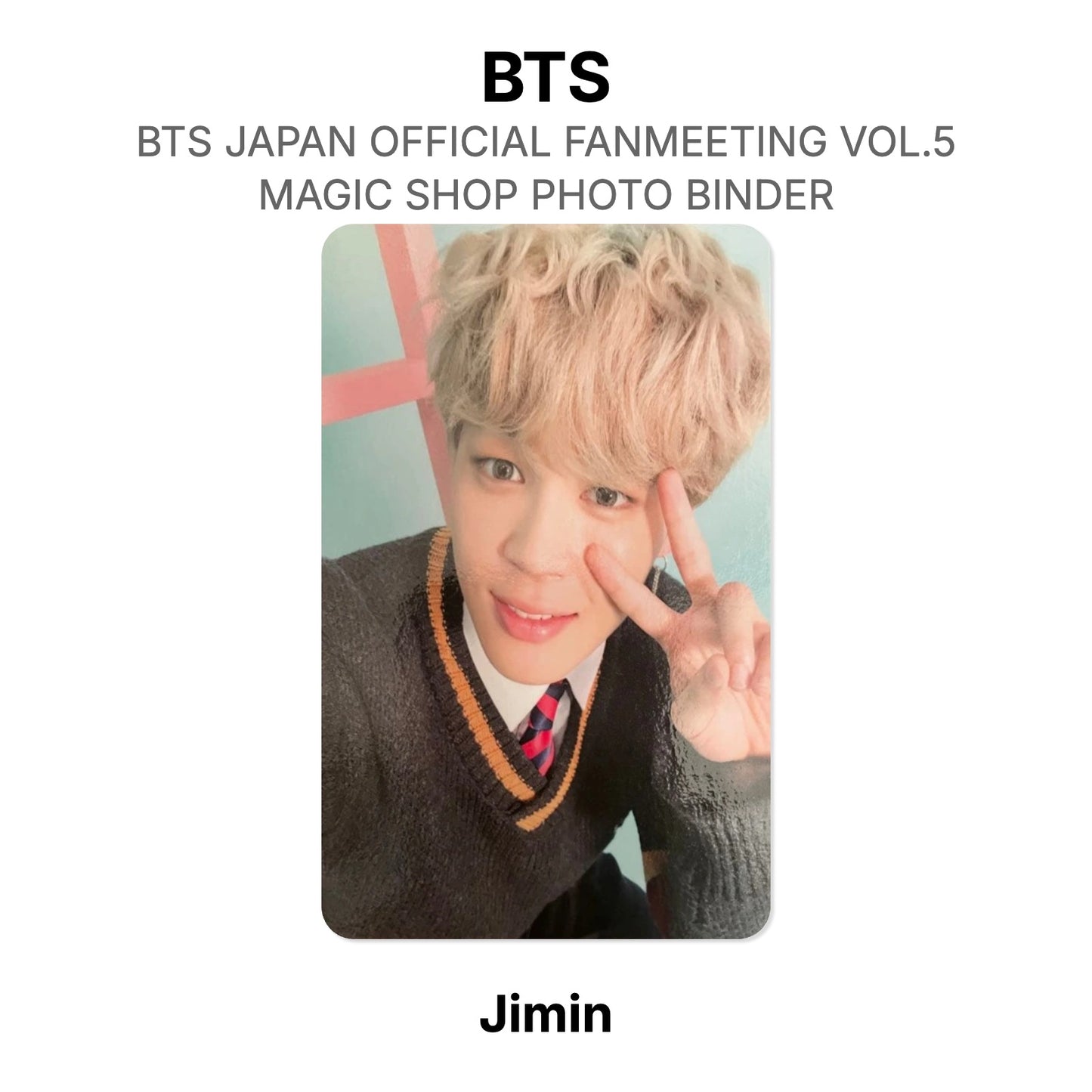BTS BTS JAPAN OFFICIAL FANMEETING VOL.5 MAGIC SHOP PHOTO BINDER Offizielle Fotokarte