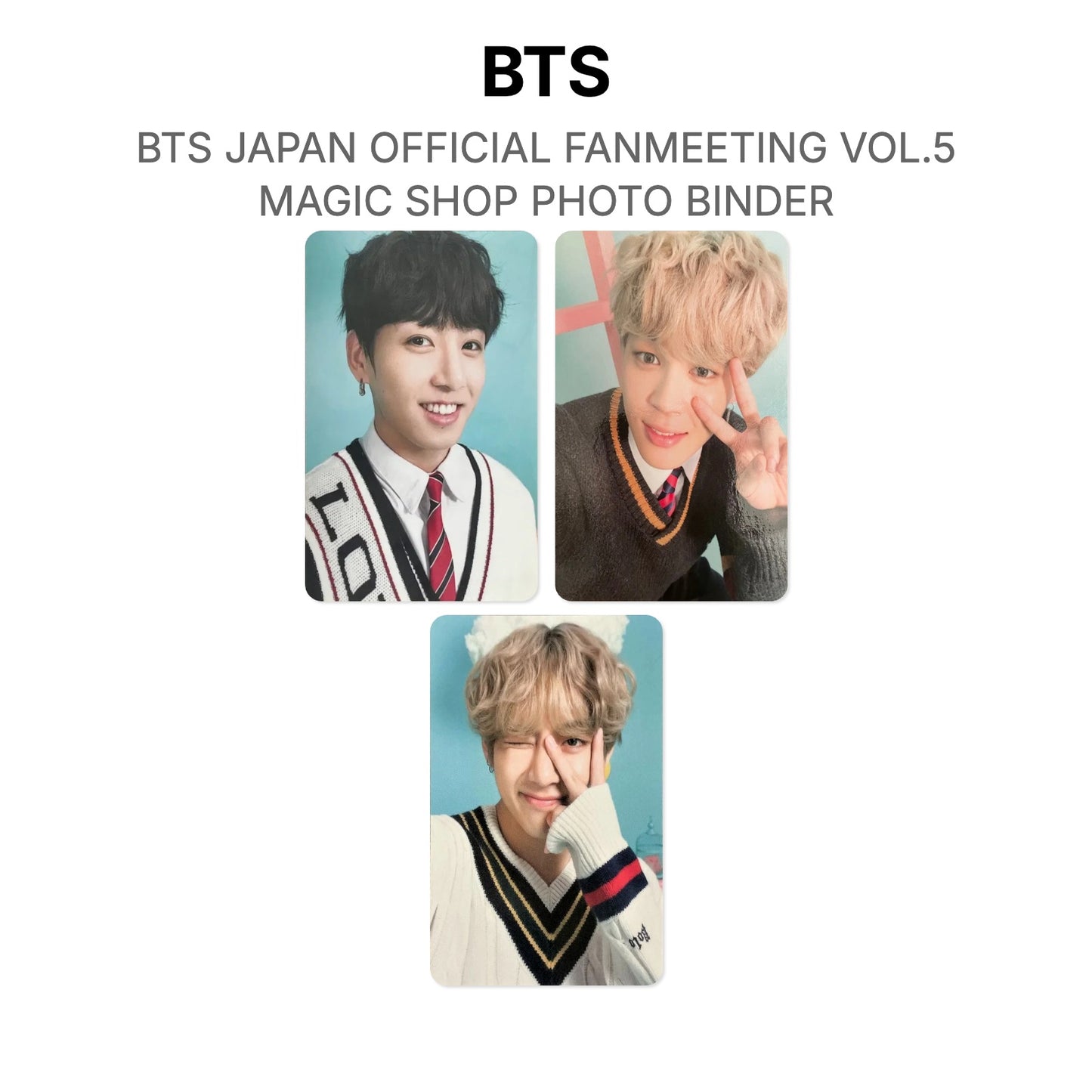 BTS BTS JAPAN OFFICIAL FANMEETING VOL.5 MAGIC SHOP PHOTO BINDER Offizielle Fotokarte