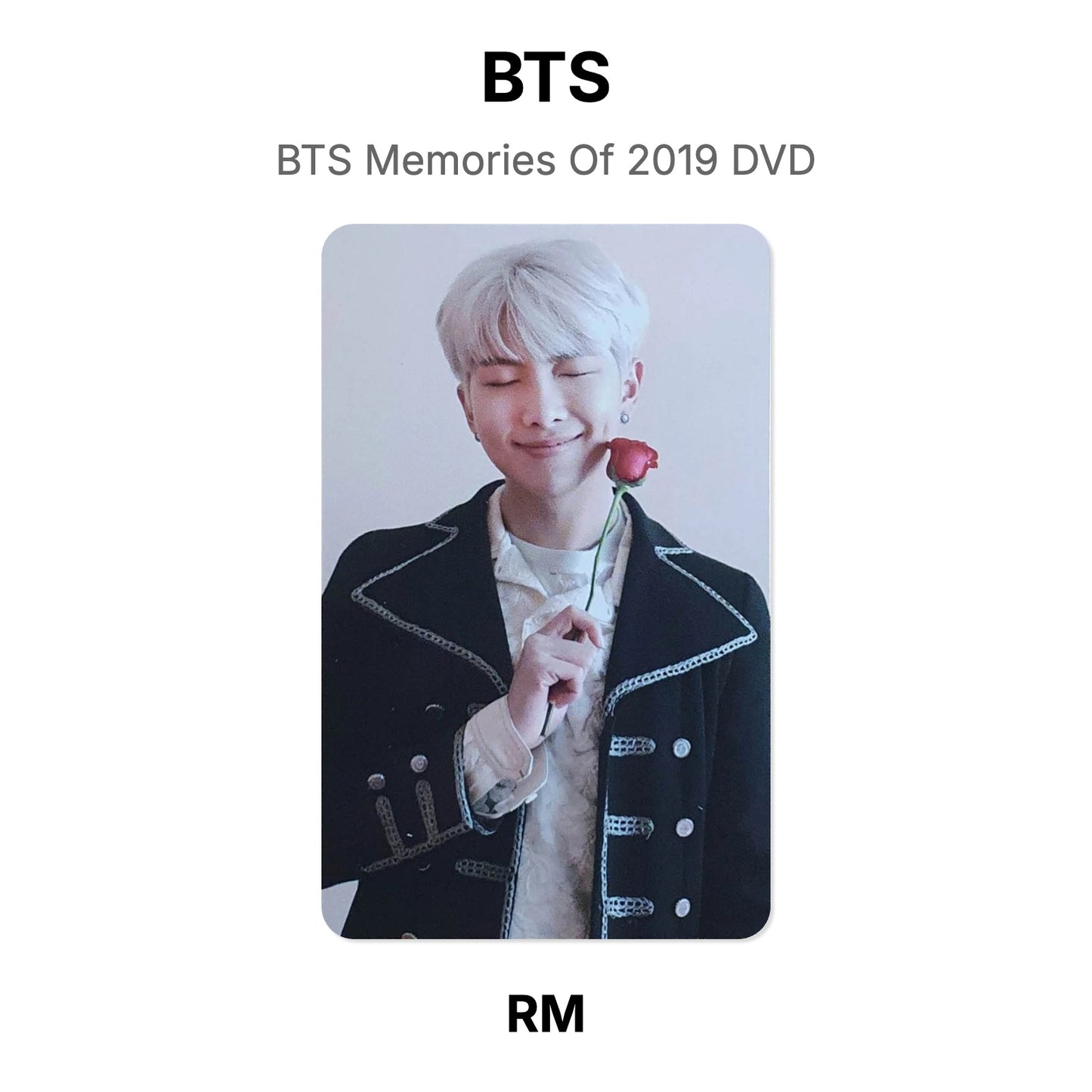 BTS BTS Memories Of 2019 DVD Official Photocard