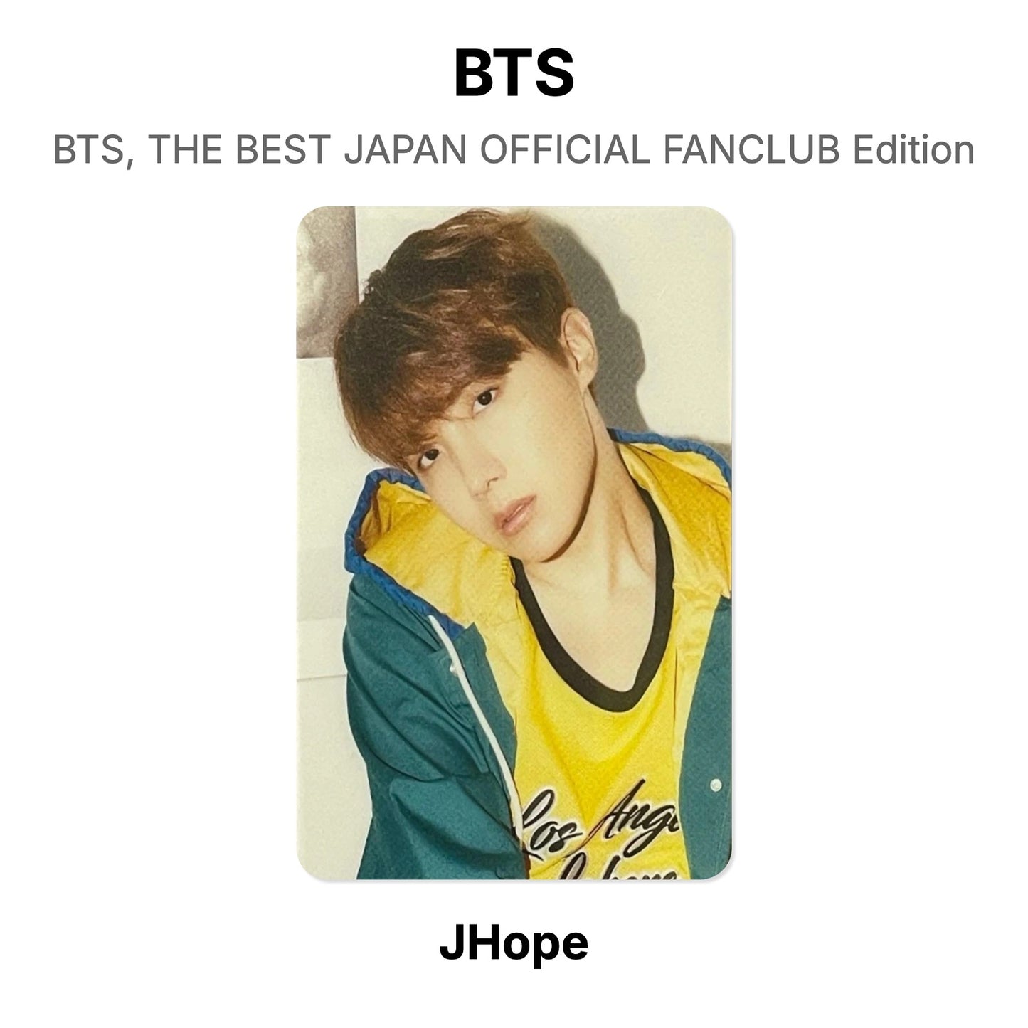 BTS BTS, THE BEST JAPAN OFFICIAL FANCLUB Edition Official Photocard