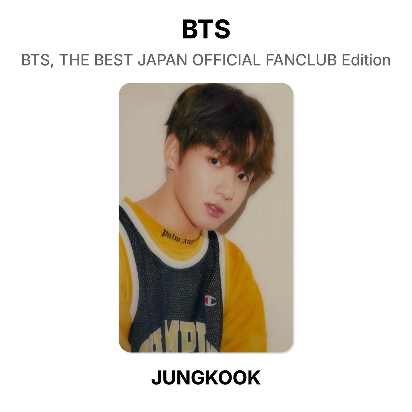 BTS BTS, THE BEST JAPAN OFFICIAL FANCLUB Edition Official Photocard