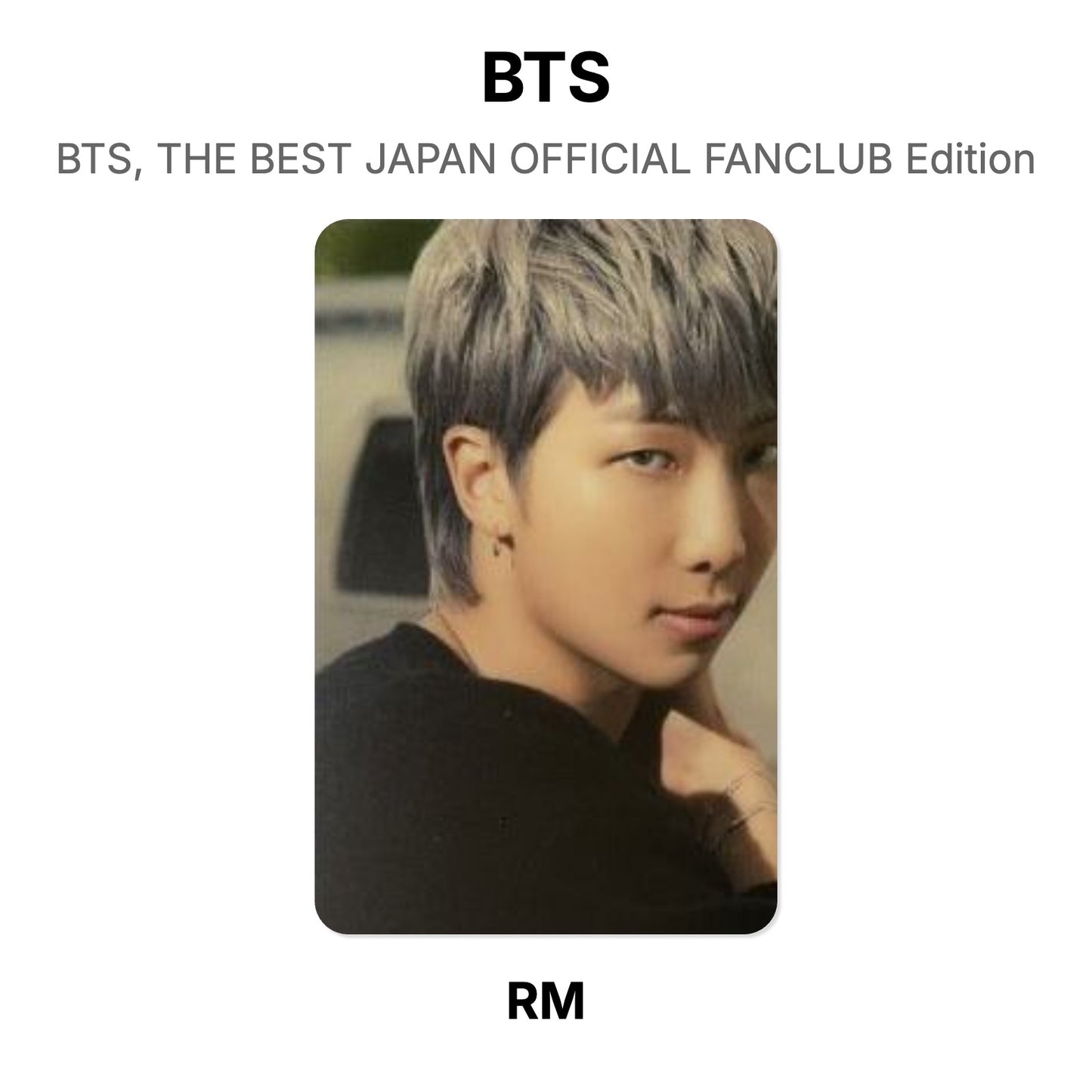 BTS BTS, THE BEST JAPAN OFFICIAL FANCLUB Edition Official Photocard
