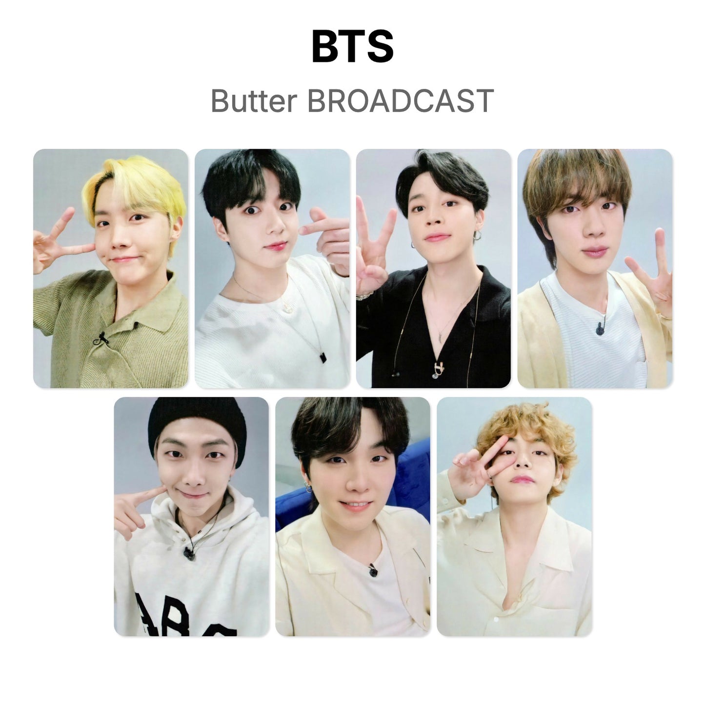 BTS Butter BROADCAST Offizielle Photocard