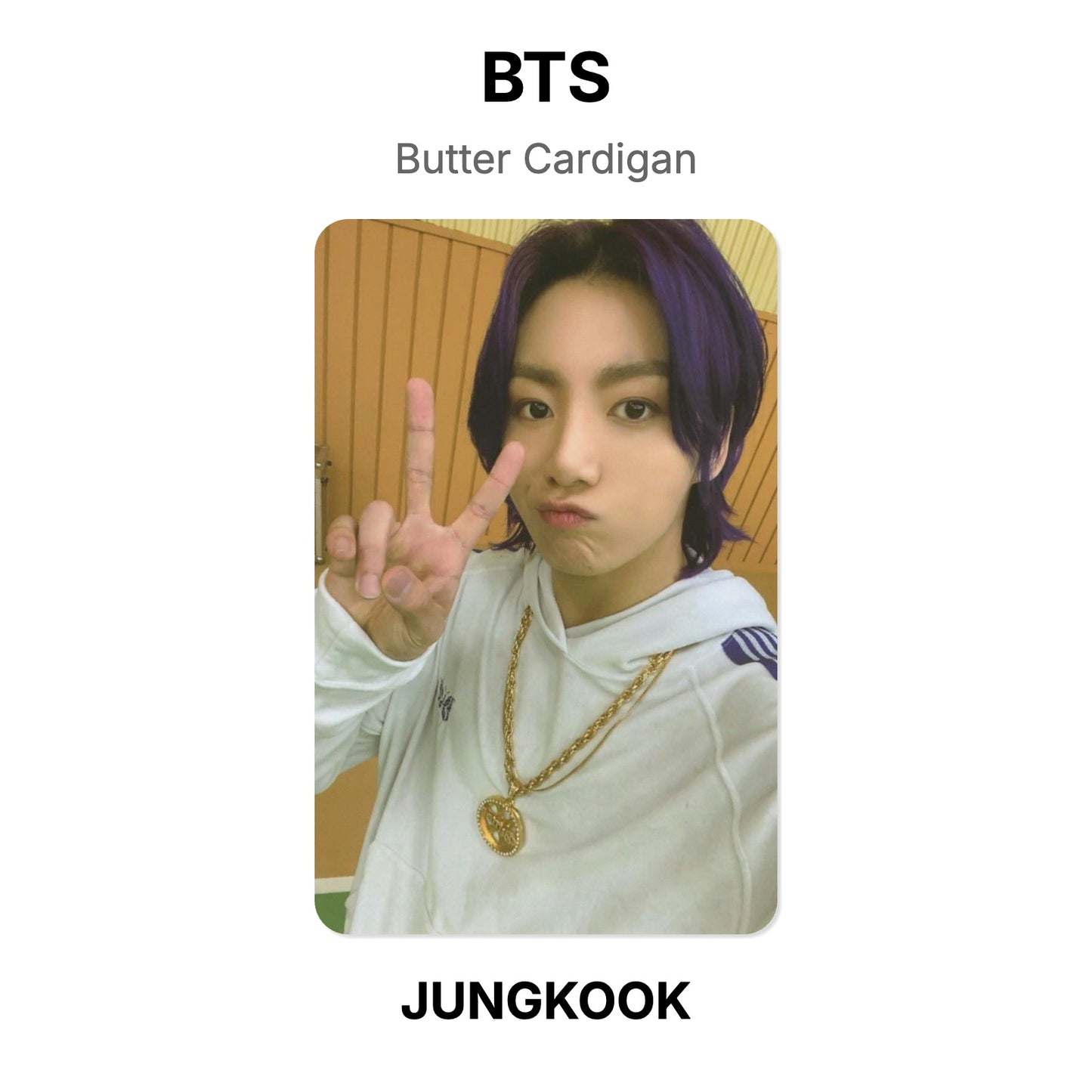 BTS Butter Cardigan photocard officielle