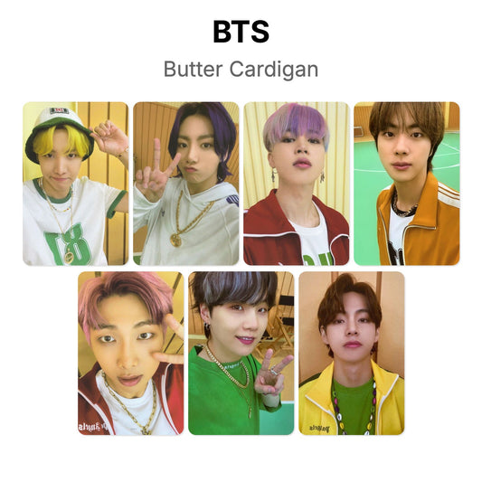 BTS Butter Cardigan photocard officielle