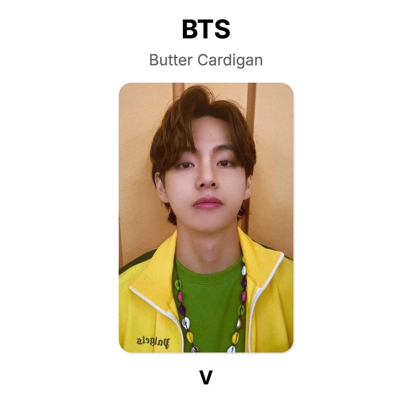 BTS Butter Cardigan photocard officielle
