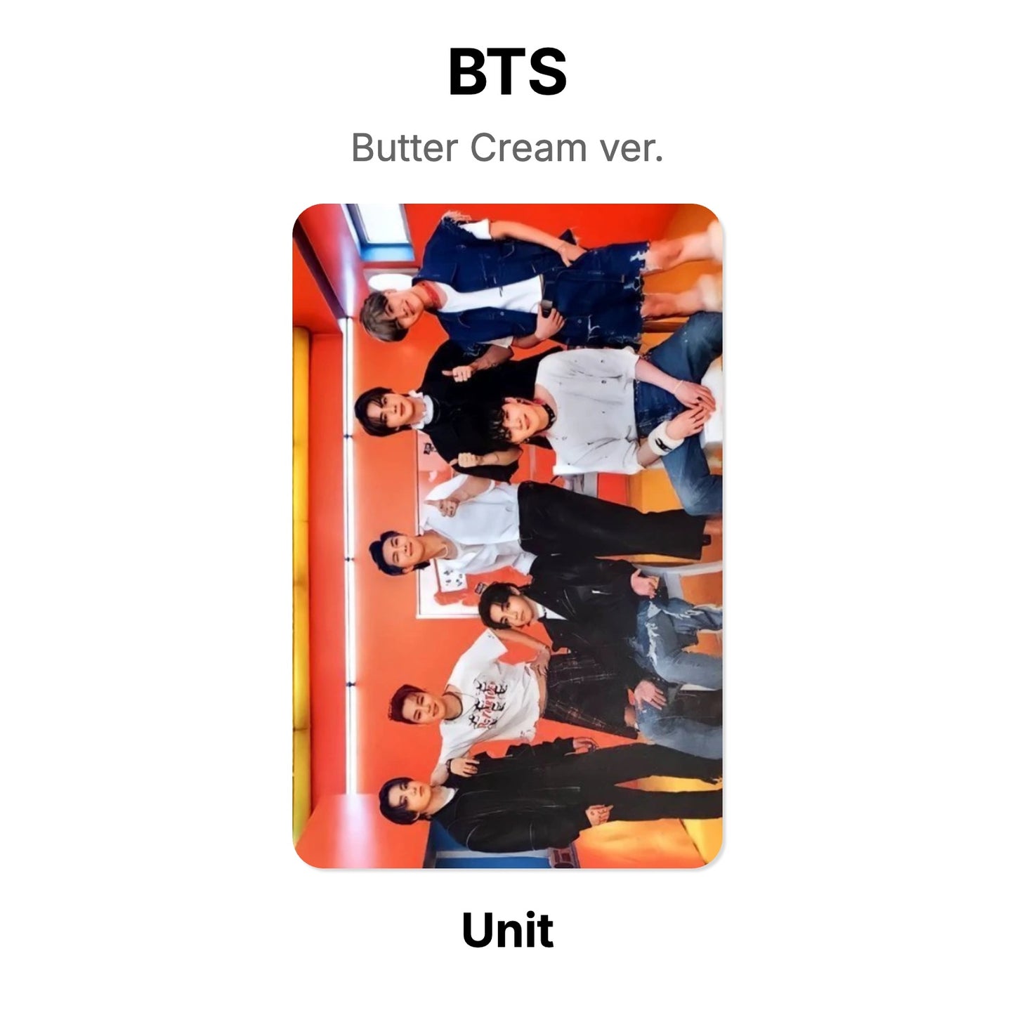 BTS Butter Cream ver. Official Photocard