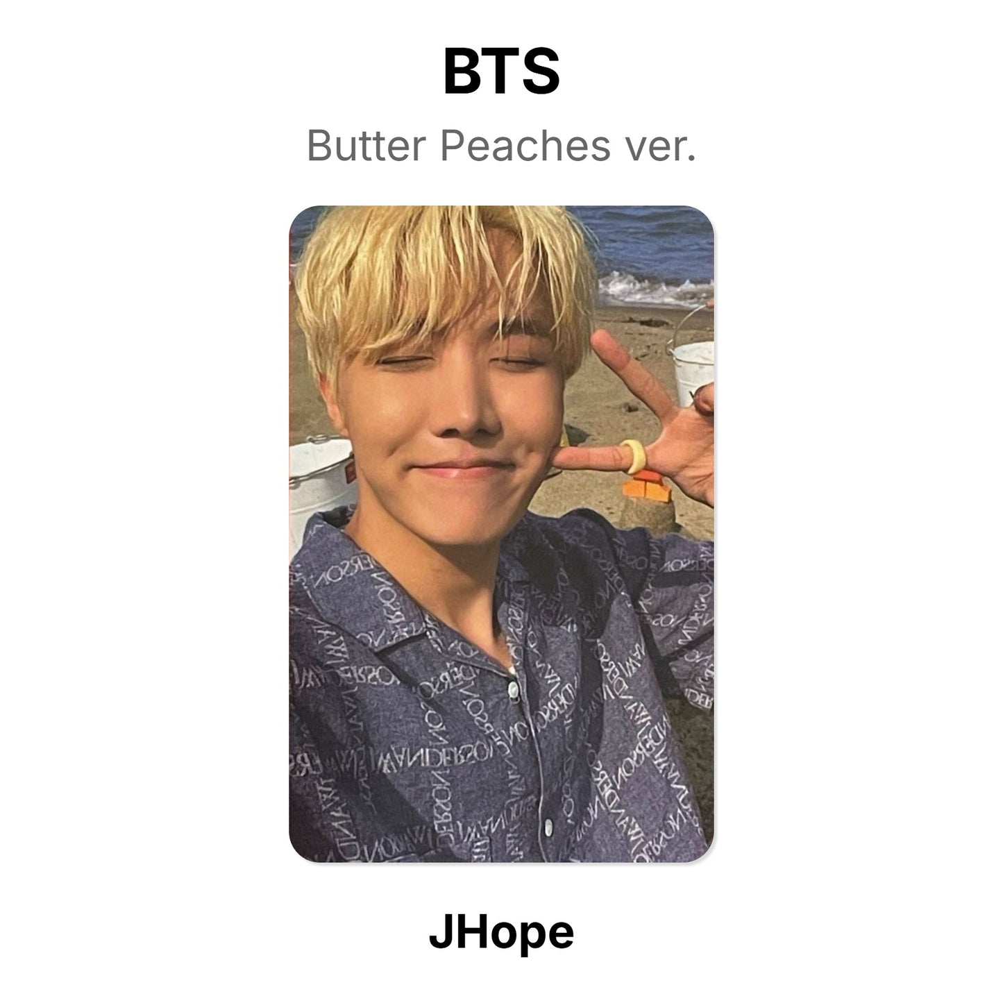 BTS Butter Peaches ver. photocard oficial