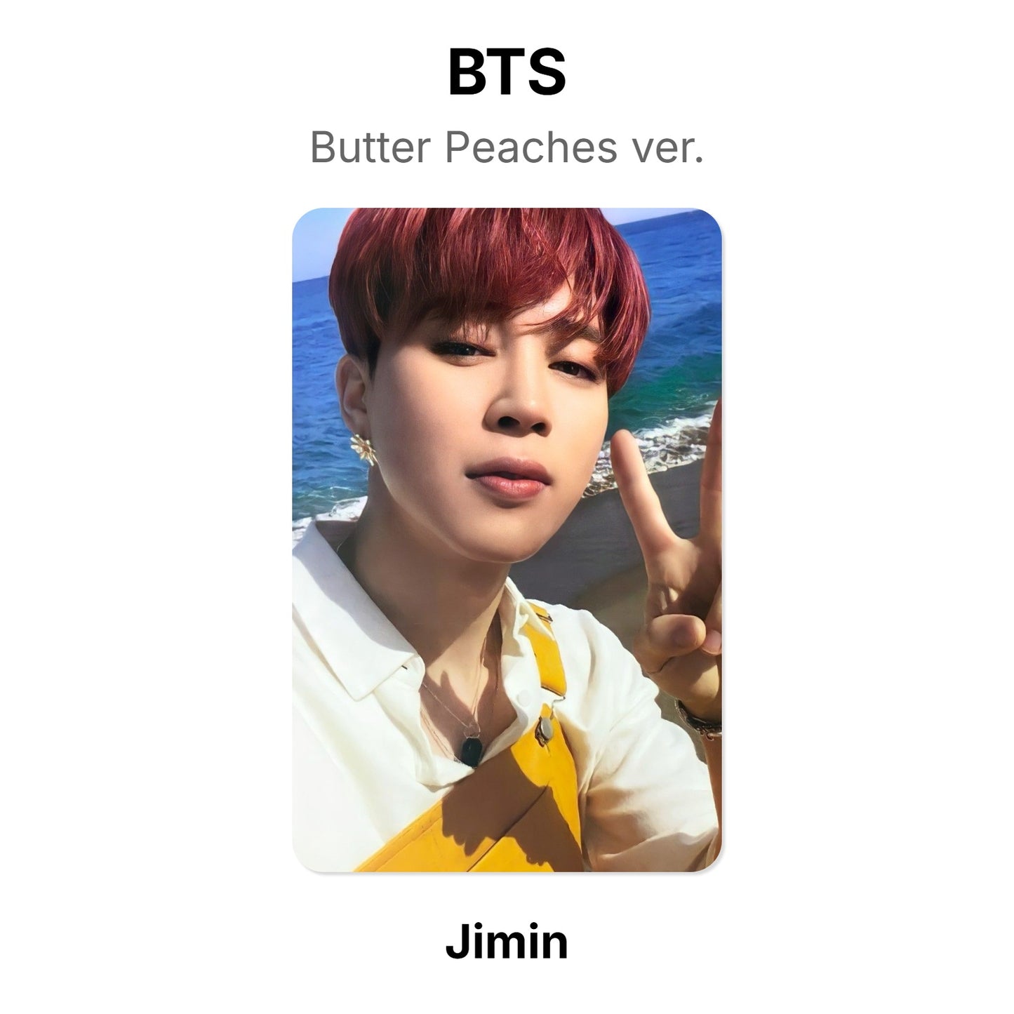 BTS Butter Peaches ver. photocard oficial