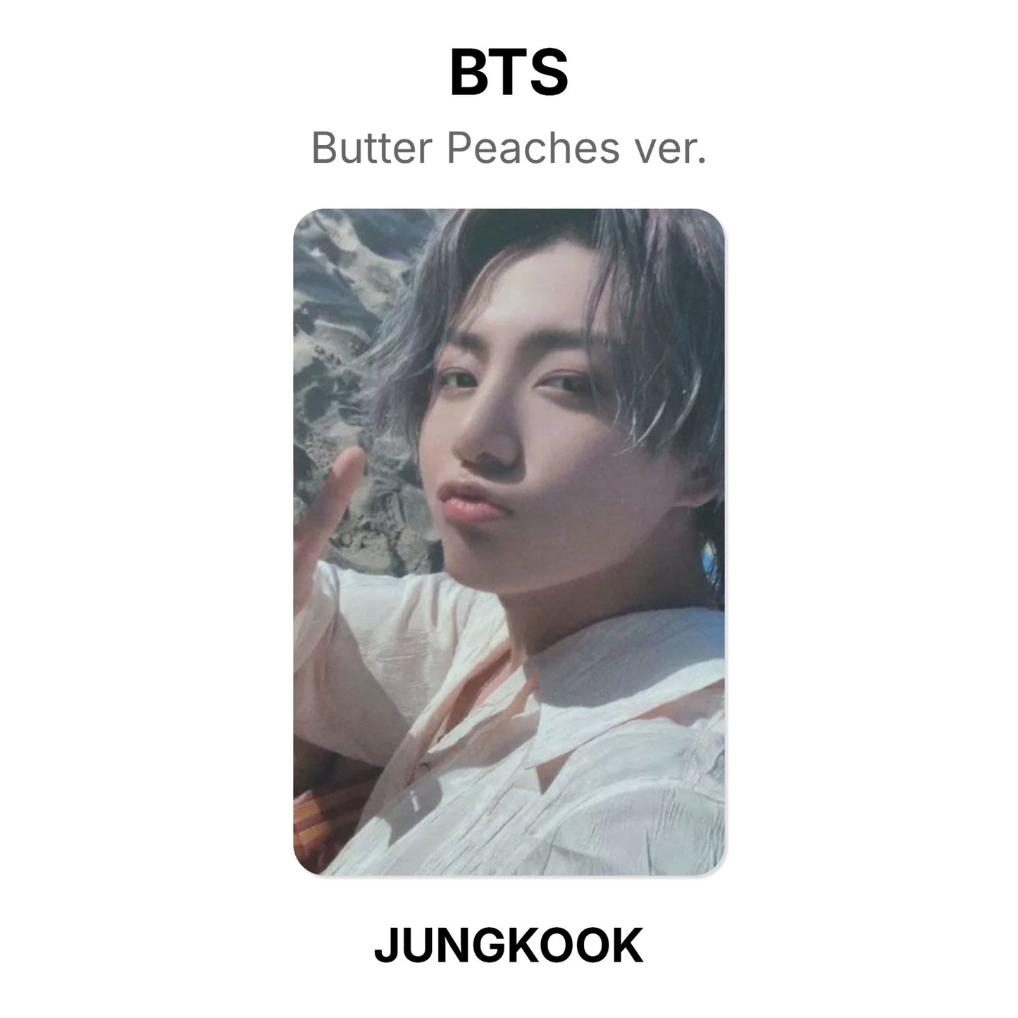 BTS Butter Peaches ver. photocard oficial