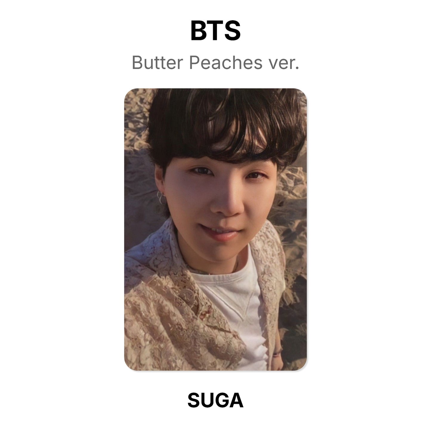 BTS Butter Peaches ver. photocard oficial