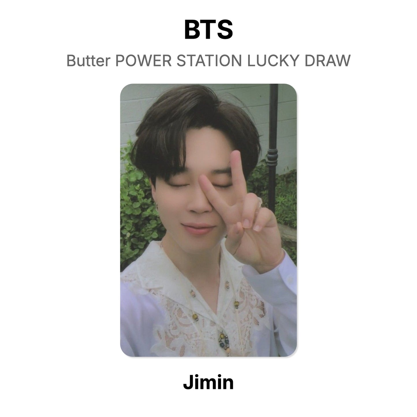 BTS Butter POWER STATION LUCKY DRAW Official Photocard