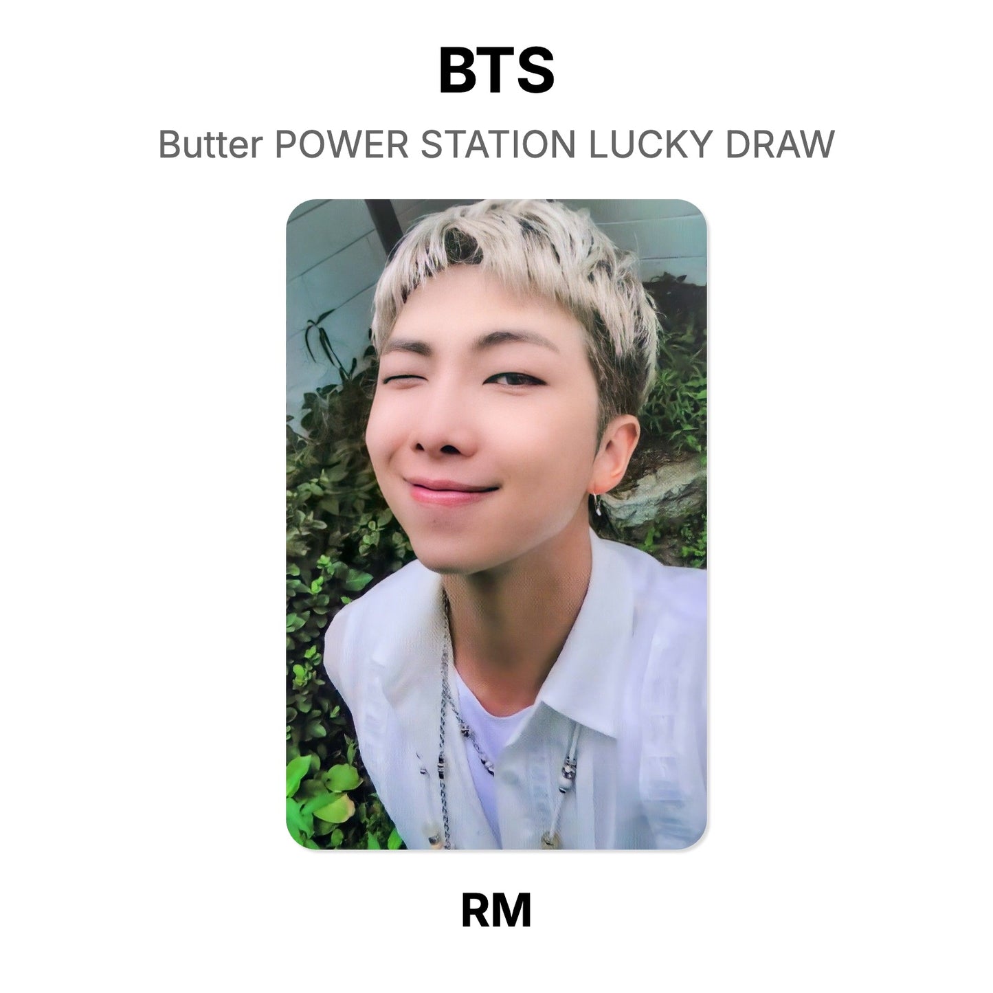 BTS Butter POWER STATION LUCKY DRAW Official Photocard