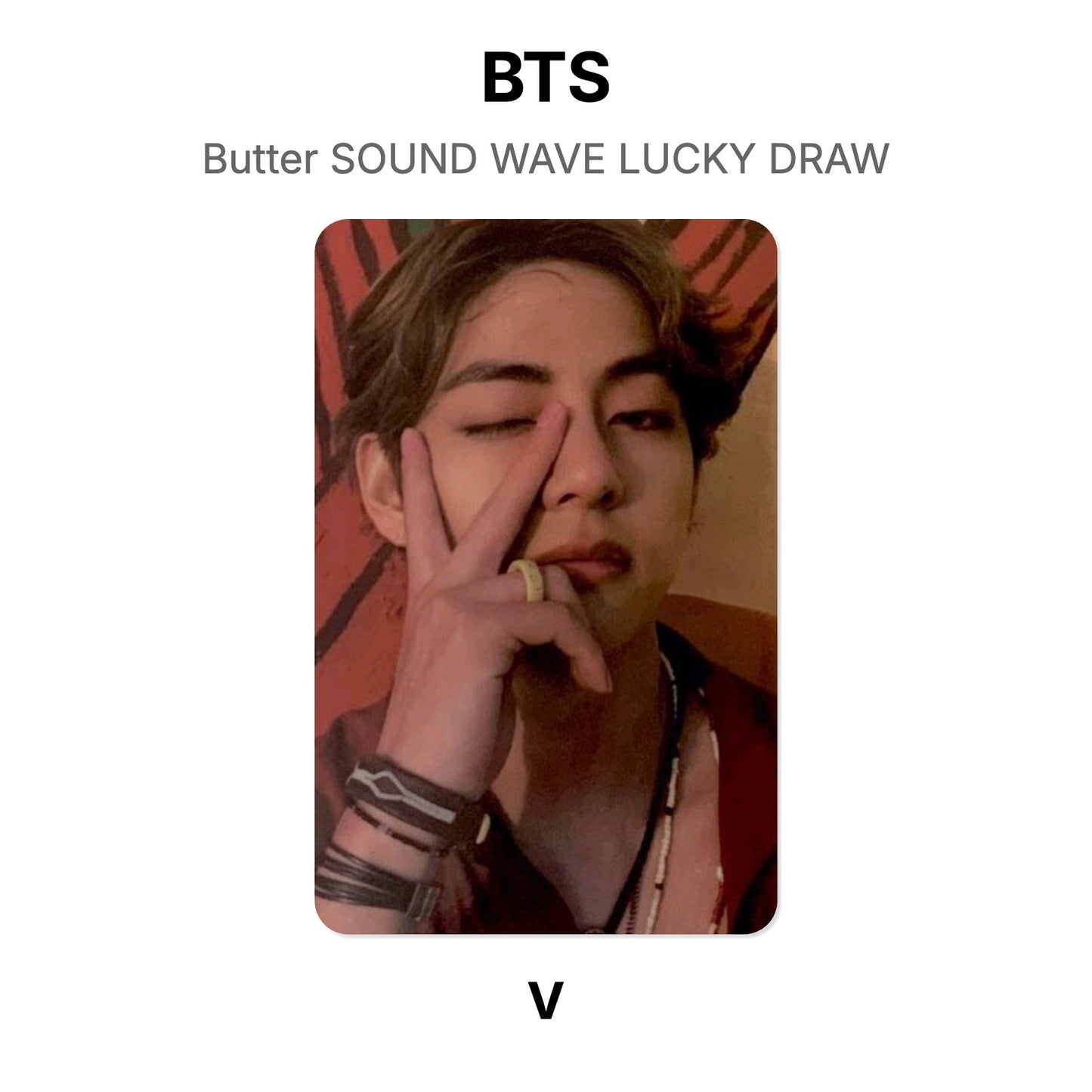 BTS Butter SOUND WAVE LUCKY DRAW photocard officielle