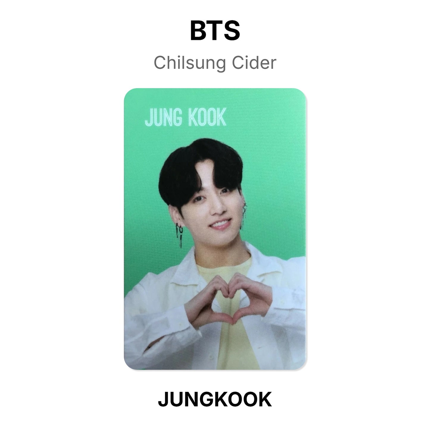 BTS Chilsung Cider Offizielle Photocard