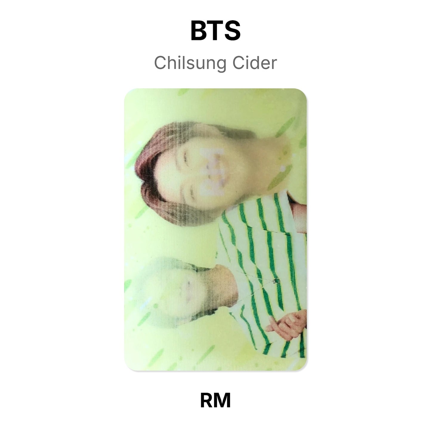 BTS Chilsung Cider Offizielle Photocard