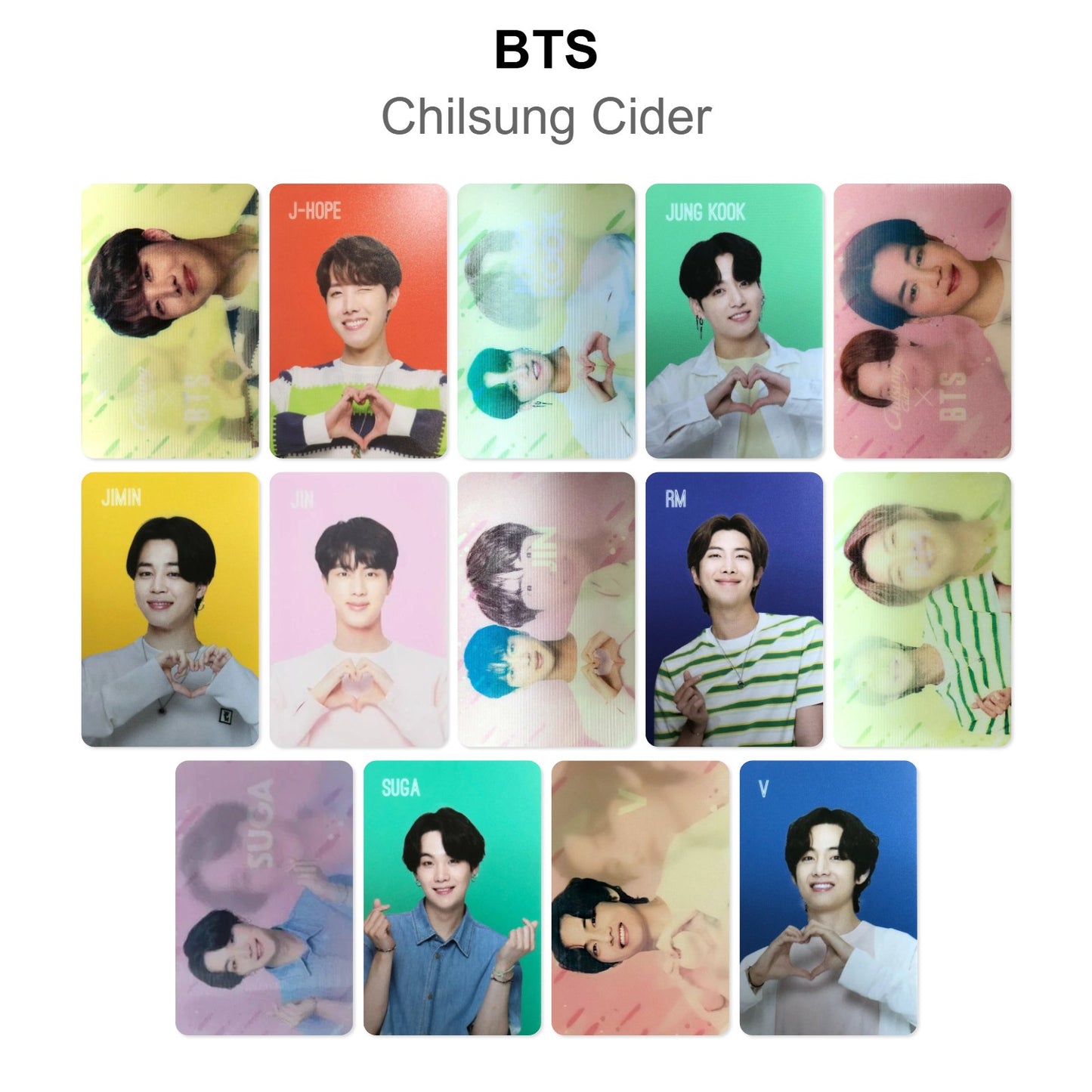 BTS Chilsung Cider Offizielle Photocard
