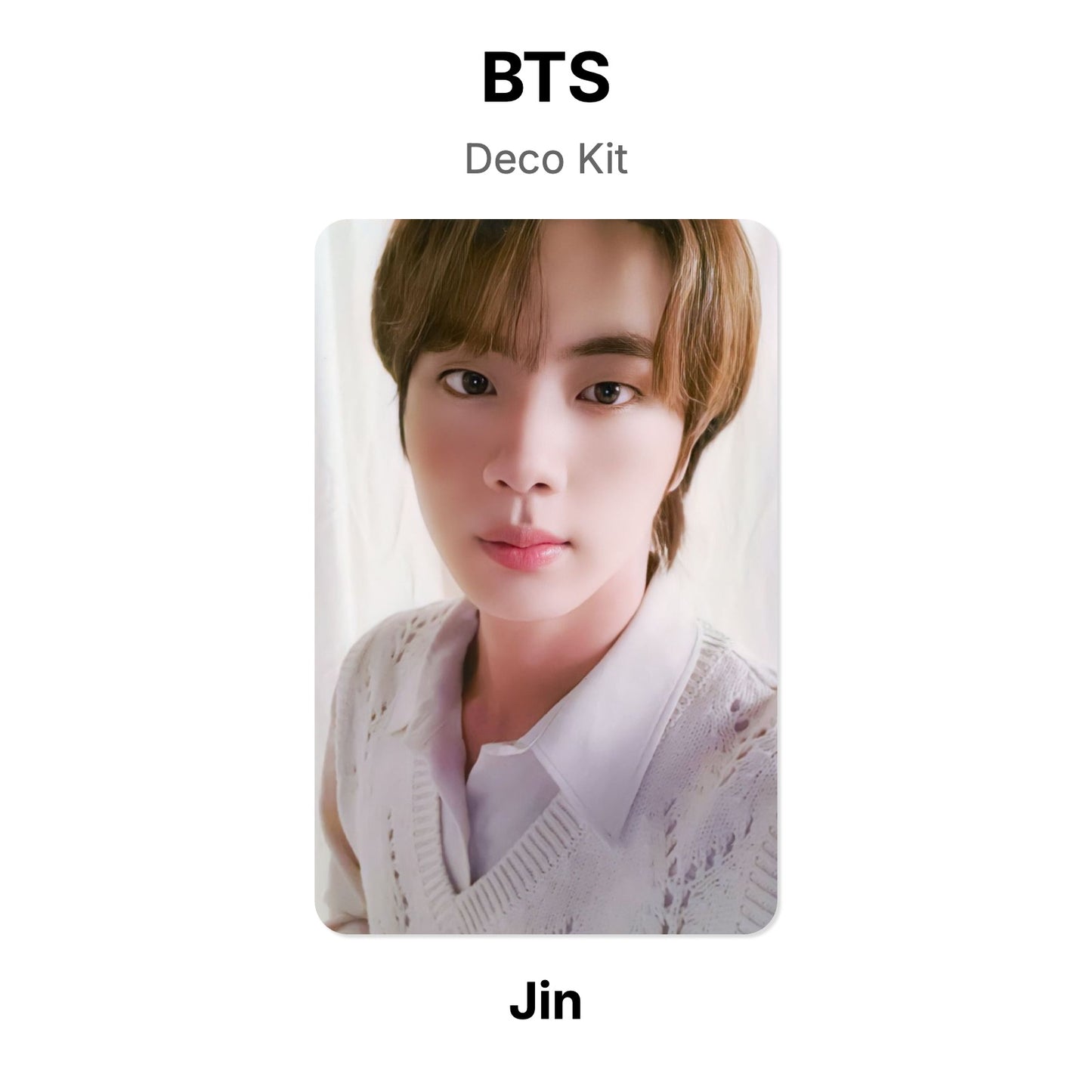 BTS Deco Kit photocard oficial