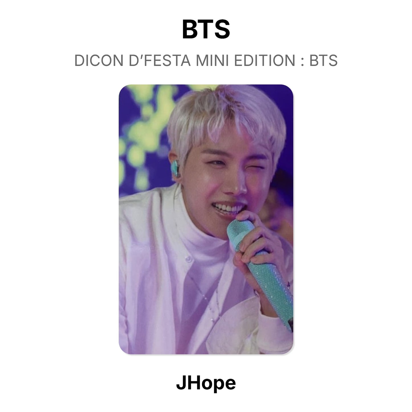 BTS DICON D’FESTA MINI EDITION : BTS โฟโต้การ์ดของแท้