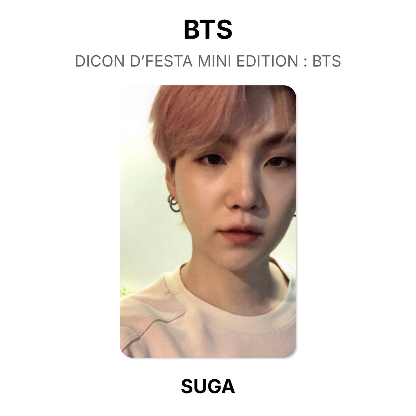 BTS DICON D’FESTA MINI EDITION : BTS โฟโต้การ์ดของแท้