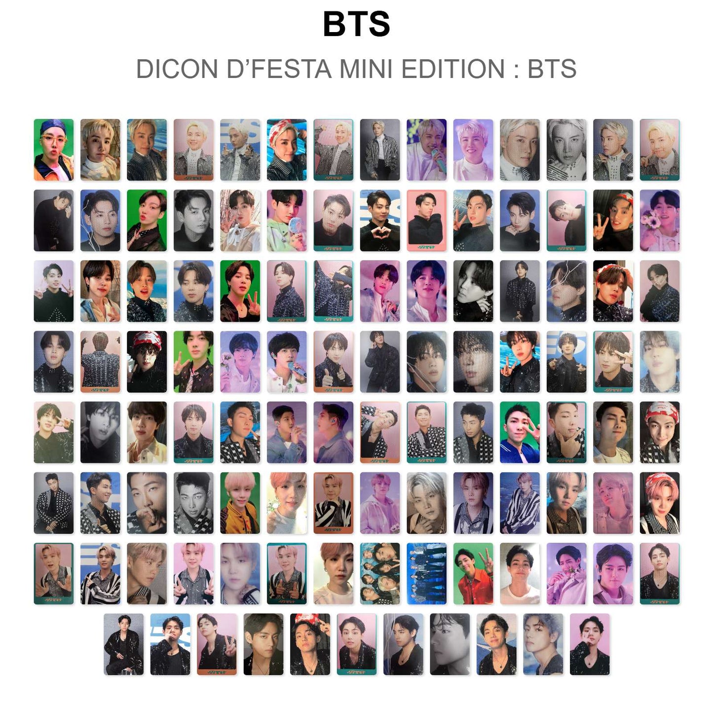 BTS DICON D’FESTA MINI EDITION : BTS โฟโต้การ์ดของแท้