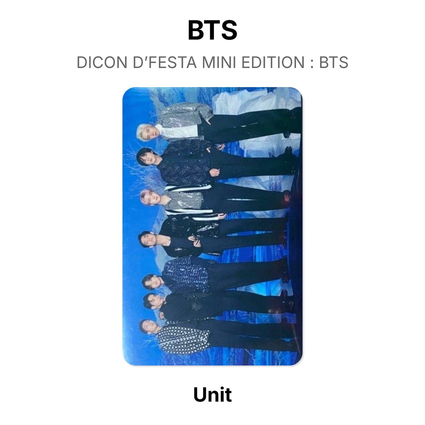 BTS DICON D’FESTA MINI EDITION : BTS โฟโต้การ์ดของแท้