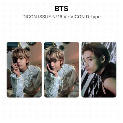 BTS DICON ISSUE N°16 V : VICON D-type Official Photocard