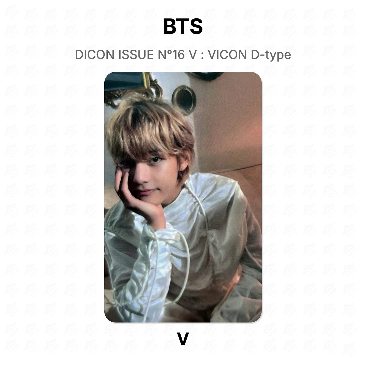 BTS DICON ISSUE N°16 V : VICON D-type Official Photocard