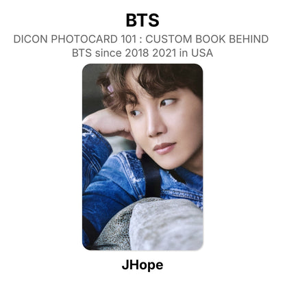 BTS DICON PHOTOCARD 101 : CUSTOM BOOK BEHIND BTS since 2018 2021 in USA virallinen Photocard