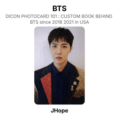 BTS DICON PHOTOCARD 101 : CUSTOM BOOK BEHIND BTS since 2018 2021 in USA virallinen Photocard