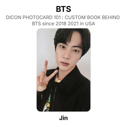 BTS DICON PHOTOCARD 101 : CUSTOM BOOK BEHIND BTS since 2018 2021 in USA virallinen Photocard