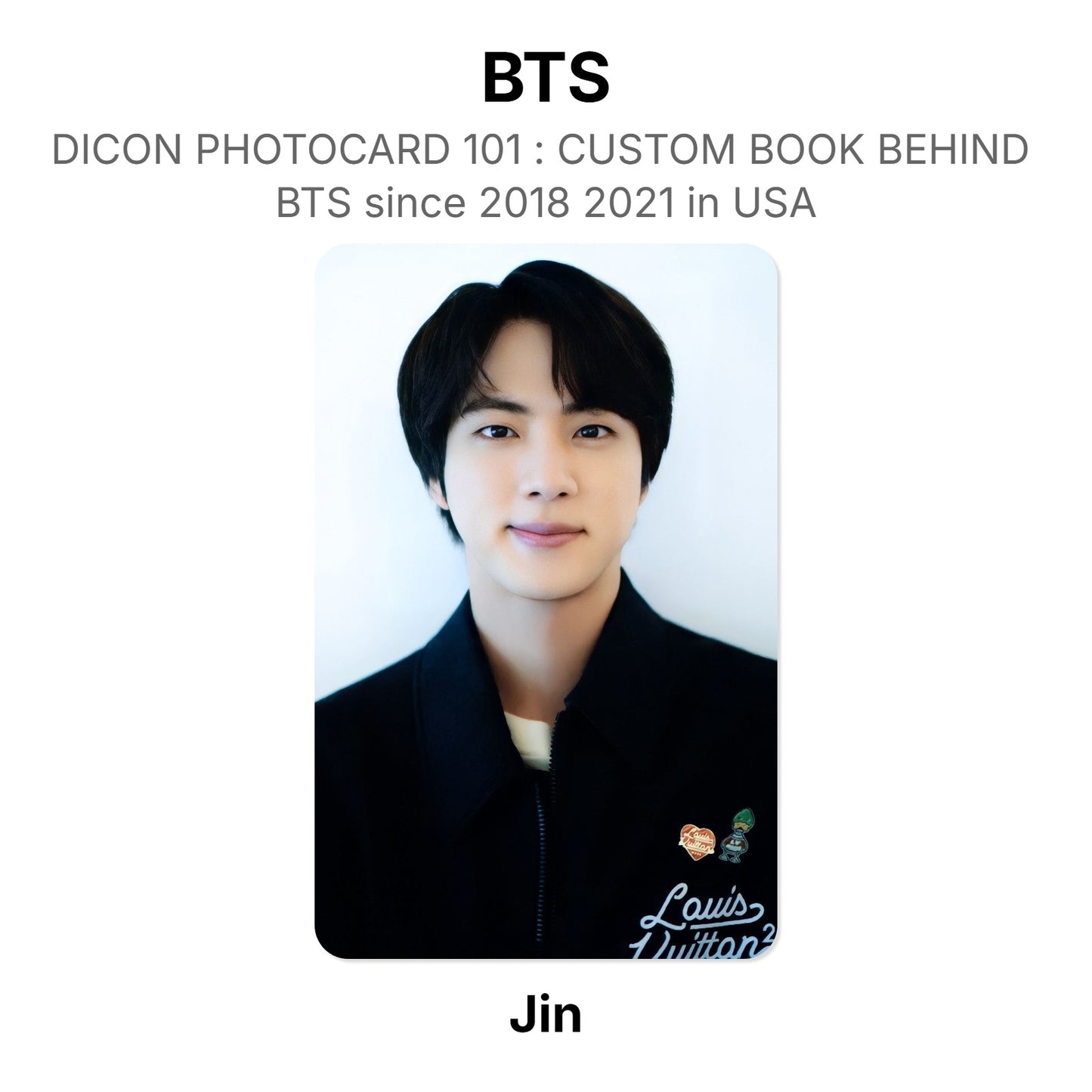 BTS DICON PHOTOCARD 101 : CUSTOM BOOK BEHIND BTS since 2018 2021 in USA virallinen Photocard