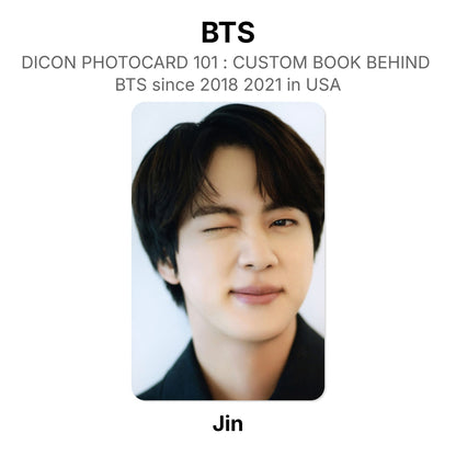 BTS DICON PHOTOCARD 101 : CUSTOM BOOK BEHIND BTS since 2018 2021 in USA virallinen Photocard