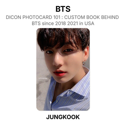BTS DICON PHOTOCARD 101 : CUSTOM BOOK BEHIND BTS since 2018 2021 in USA virallinen Photocard