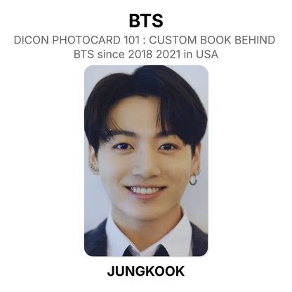 BTS DICON PHOTOCARD 101 : CUSTOM BOOK BEHIND BTS since 2018 2021 in USA virallinen Photocard