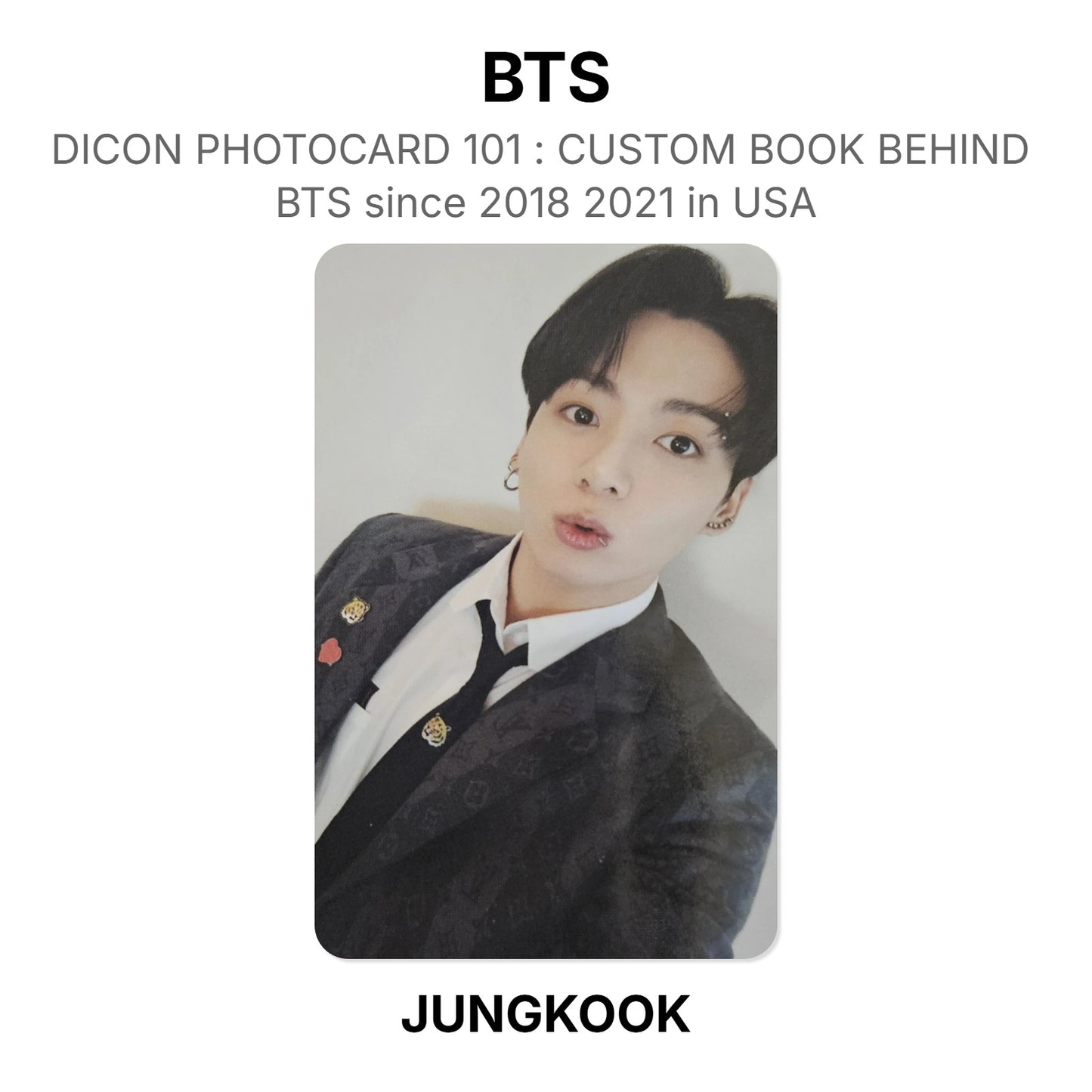BTS DICON PHOTOCARD 101 : CUSTOM BOOK BEHIND BTS since 2018 2021 in USA virallinen Photocard